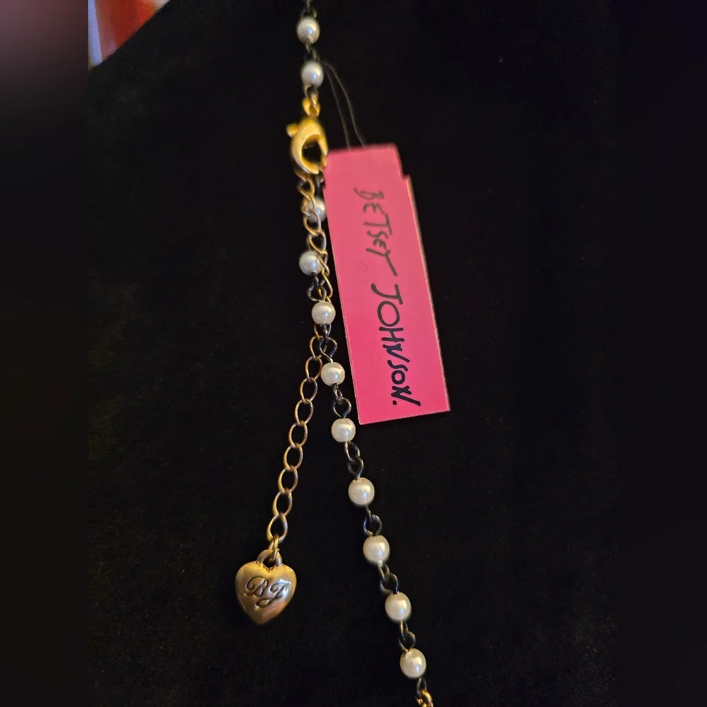 Betsey Johnson First Date Kiss Lips Necklace! Vintage NWT! - Picture 10 of 16